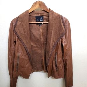 C. Luce Vegan Leather Jacket